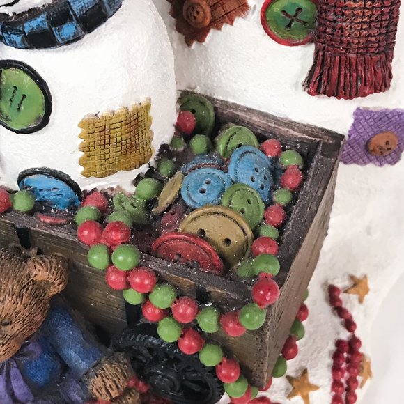 Lang and Wise Collectibles "Frosty Buttons" Figurine, 1999 First Edition #2, Vtg - Picture 5 of 12